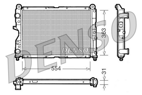 Radiator racire motor