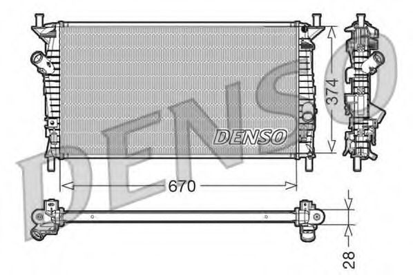 Radiator racire motor