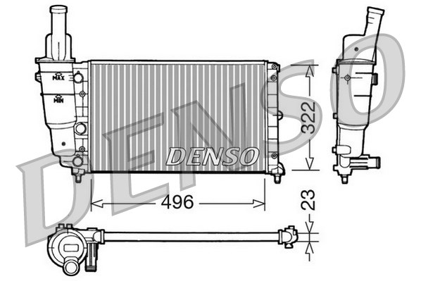 Radiator racire motor