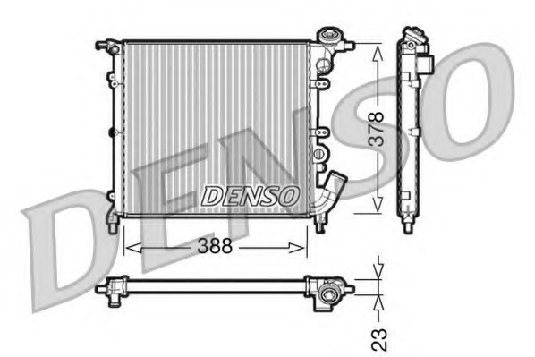 Radiator racire motor