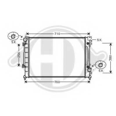 Radiator racire motor