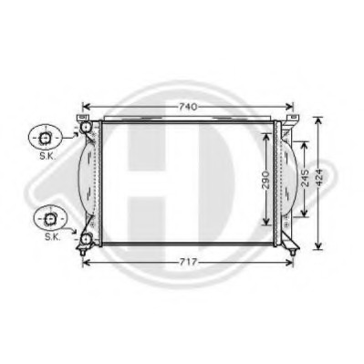 Radiator racire motor