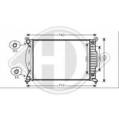 Radiator racire motor