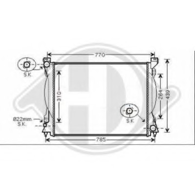 Radiator racire motor