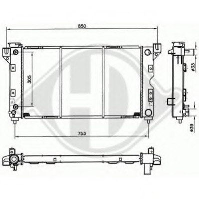 Radiator racire motor