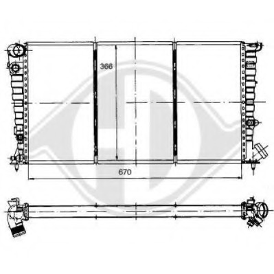 Radiator racire motor