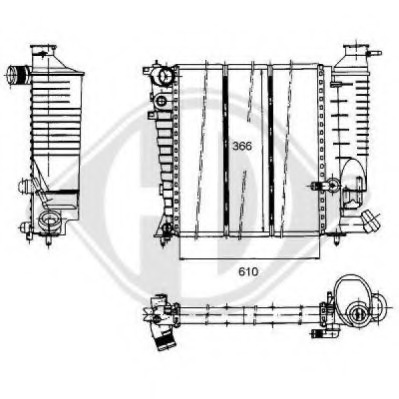 Radiator racire motor