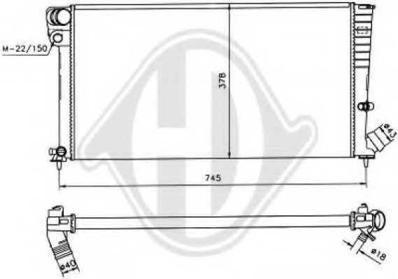 Radiator racire motor