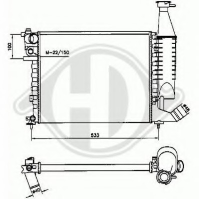 Radiator racire motor