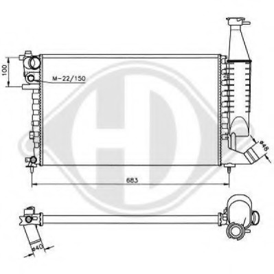 Radiator racire motor