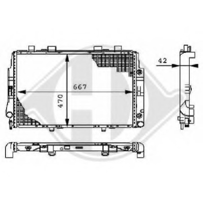 Radiator racire motor