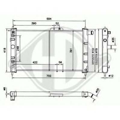 Radiator racire motor