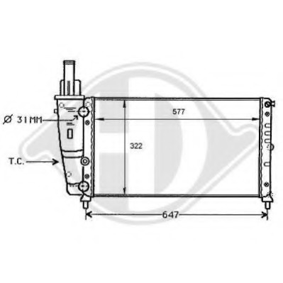 Radiator racire motor