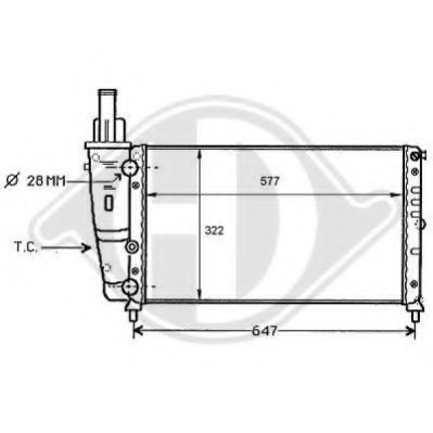 Radiator racire motor