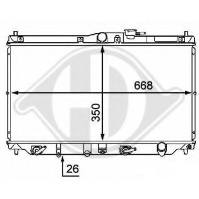 Radiator racire motor