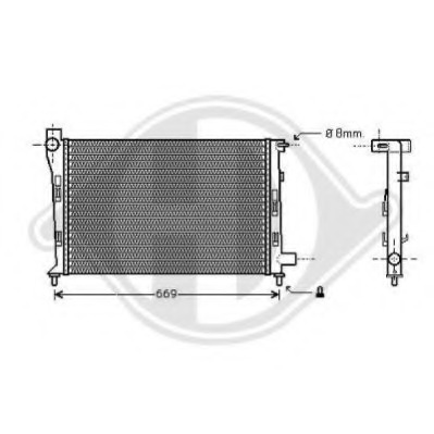 Radiator racire motor