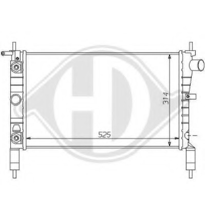 Radiator racire motor