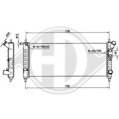 Radiator racire motor