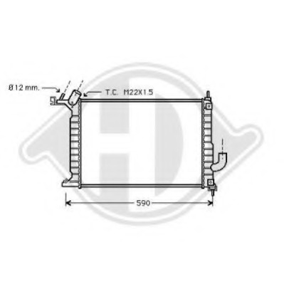 Radiator racire motor