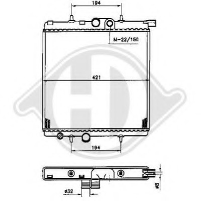 Radiator racire motor