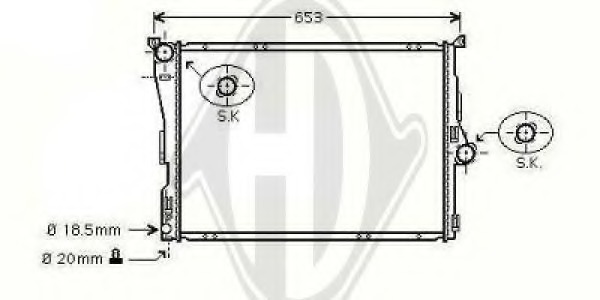 Radiator racire motor