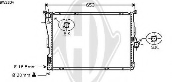 Radiator racire motor