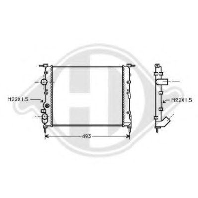 Radiator racire motor