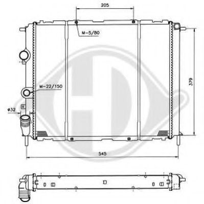 Radiator racire motor