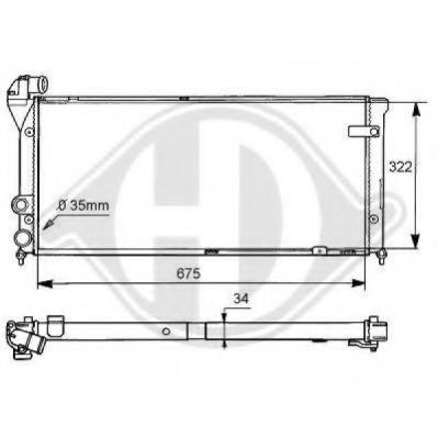 Radiator racire motor