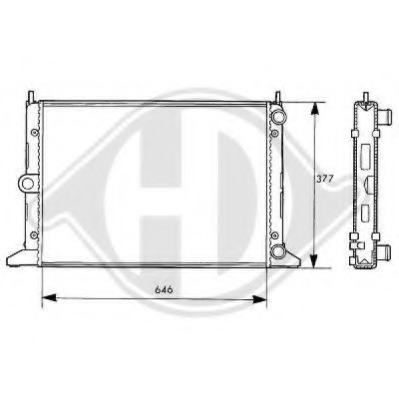 Radiator racire motor