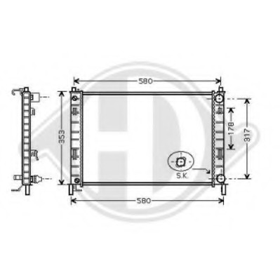 Radiator racire motor