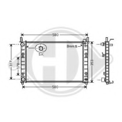 Radiator racire motor