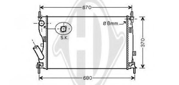 Radiator racire motor