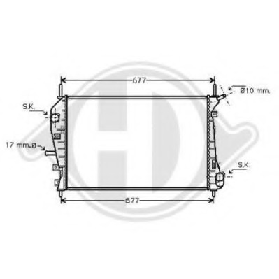 Radiator racire motor