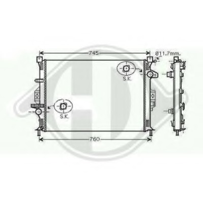 Radiator racire motor