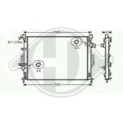 Radiator racire motor