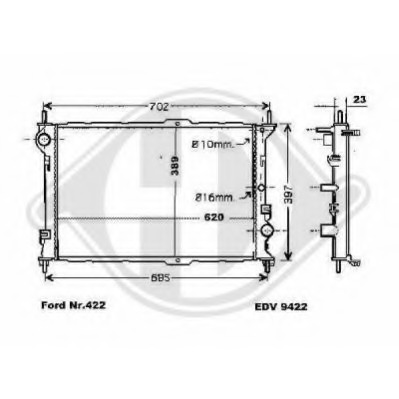 Radiator racire motor