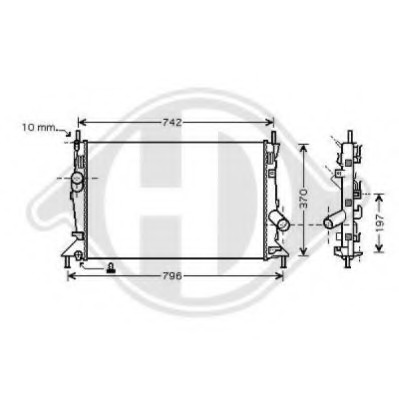 Radiator racire motor