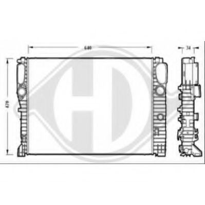 Radiator racire motor