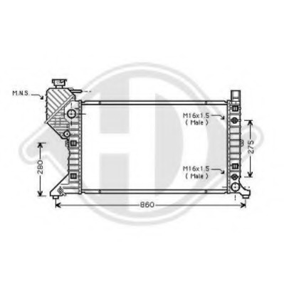 Radiator racire motor