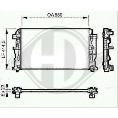 Radiator racire motor