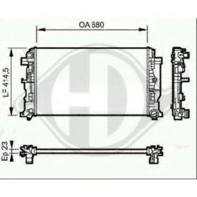 Radiator racire motor