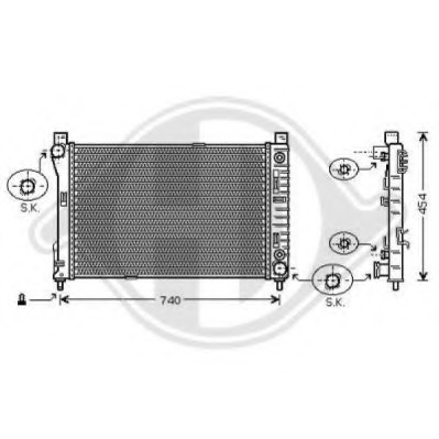 Radiator racire motor