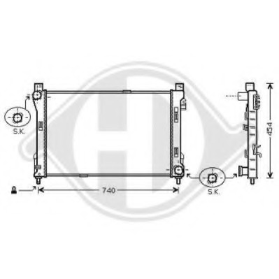 Radiator racire motor