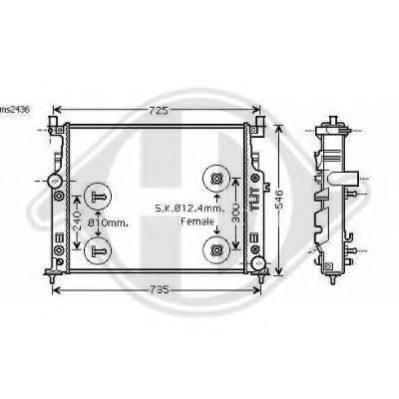 Radiator racire motor