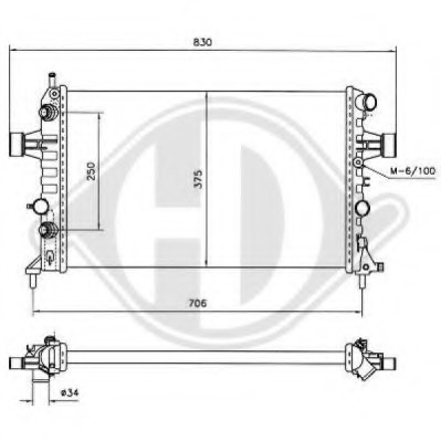 Radiator racire motor