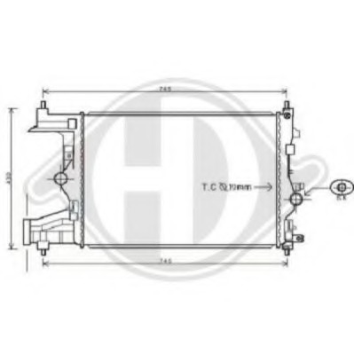 Radiator racire motor