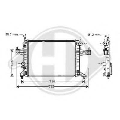 Radiator racire motor