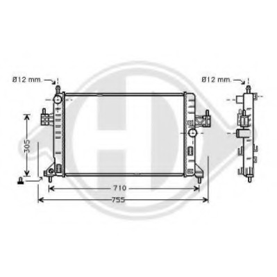 Radiator racire motor