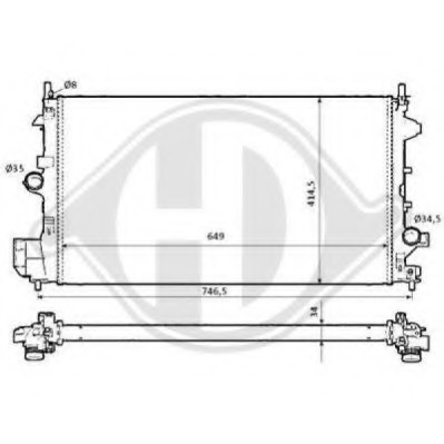 Radiator racire motor